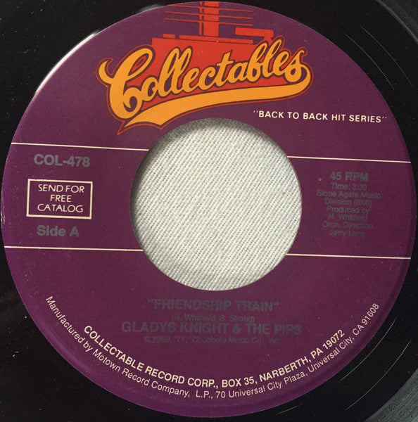 Gladys Knight And The Pips : Friendship Train (7", Single)