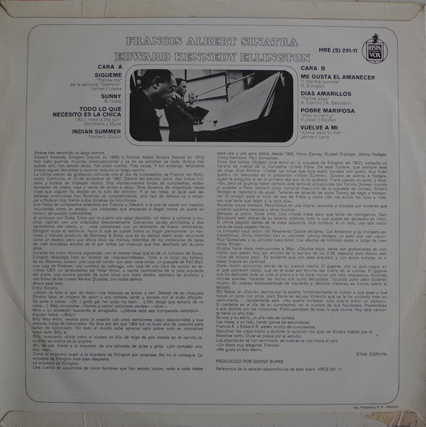Frank Sinatra - Duke Ellington : Francis A. & Edward K. (LP, Album)