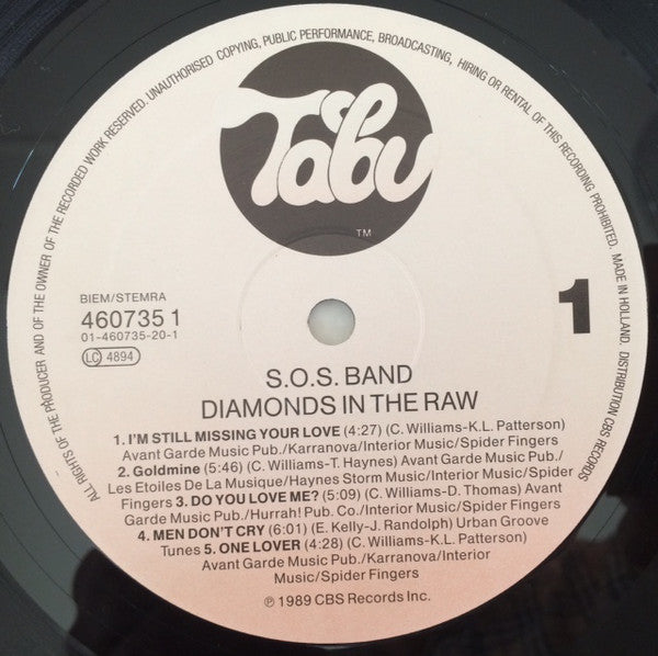 The S.O.S. Band : Diamonds In The Raw (LP, Album)