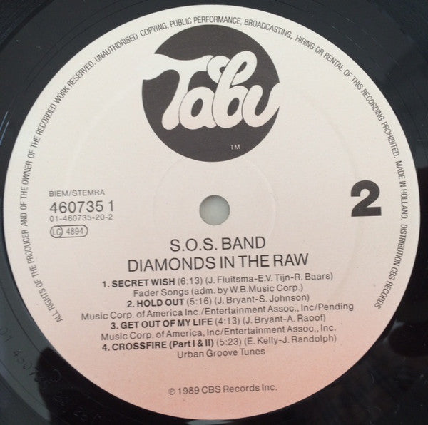 The S.O.S. Band : Diamonds In The Raw (LP, Album)