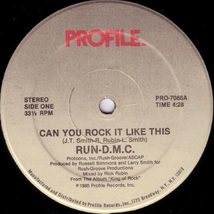 Run-D.M.C.* - Can You Rock It Like This (12")