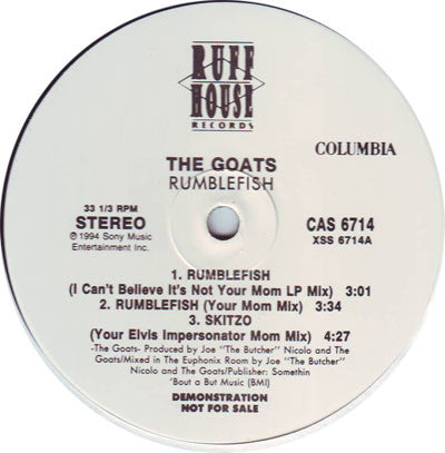The Goats : Rumblefish (12", Promo)