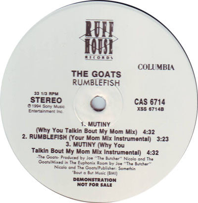 The Goats : Rumblefish (12", Promo)