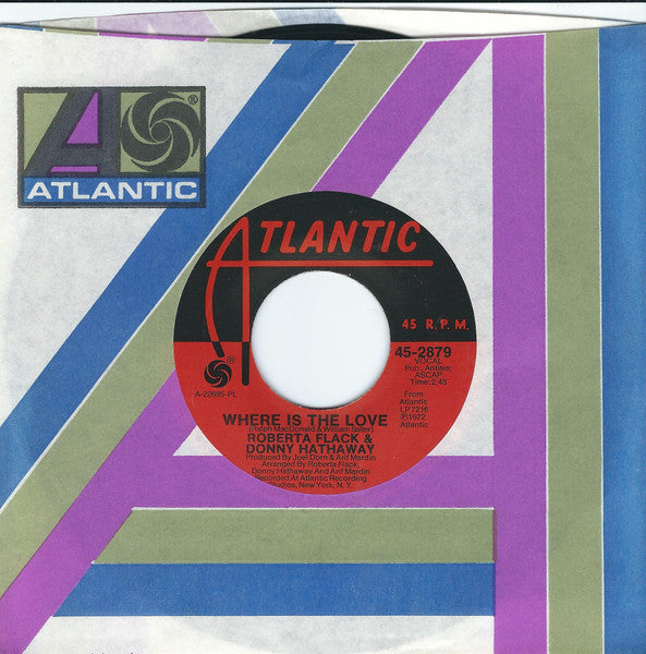 Roberta Flack & Donny Hathaway : Where Is The Love / Mood (7", PL )