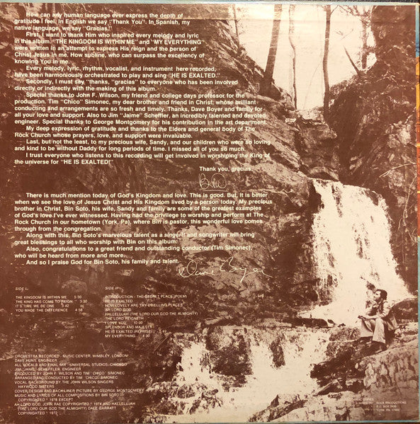 Bin Soto - He Is Exalted (LP)
