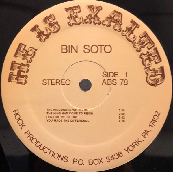 Bin Soto - He Is Exalted (LP)