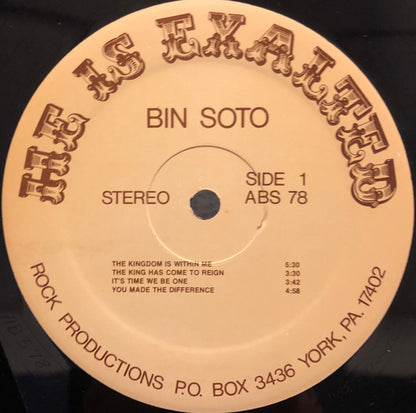 Bin Soto - He Is Exalted (LP)