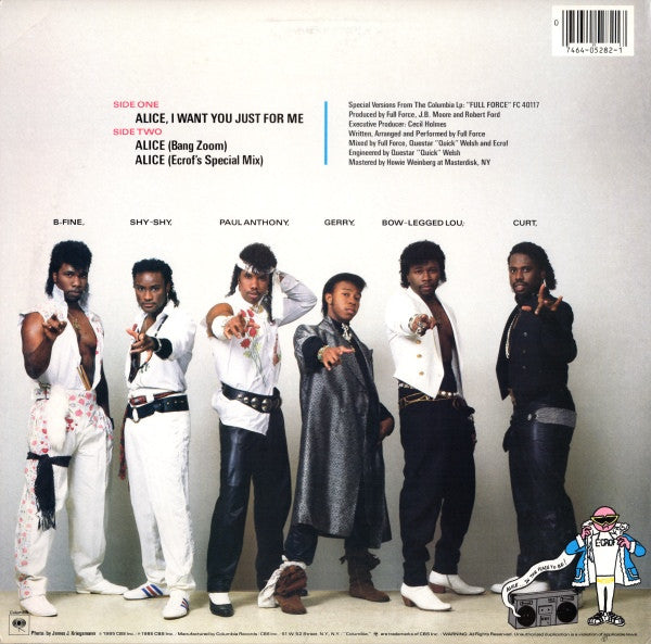 Full Force - Alice, I Want You Just For Me (12")