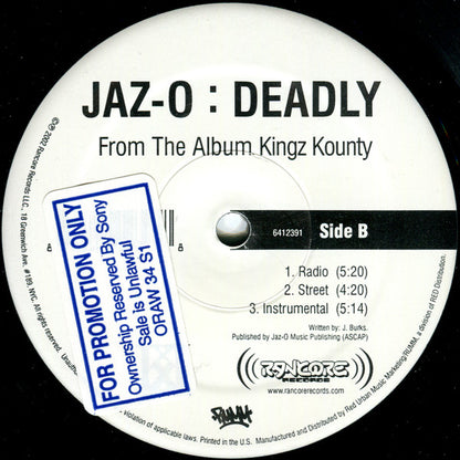 Jaz-O : Ova (12", Promo)