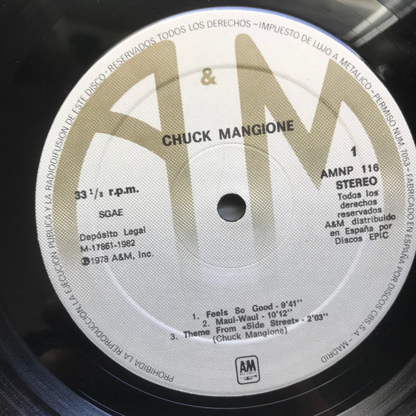Chuck Mangione : Feels So Good (LP, Album)