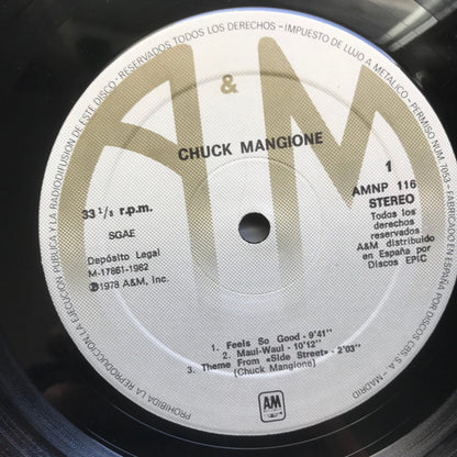 Chuck Mangione : Feels So Good (LP, Album)