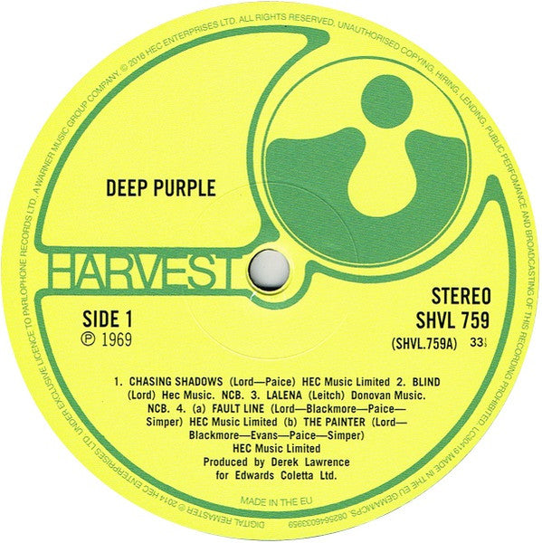 Deep Purple - Deep Purple (LP, Album, RE, RM, Gat)