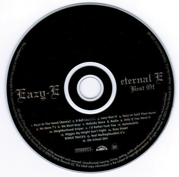 Eazy-E : Eternal E • Best Of (CD, Comp, RE, RM)