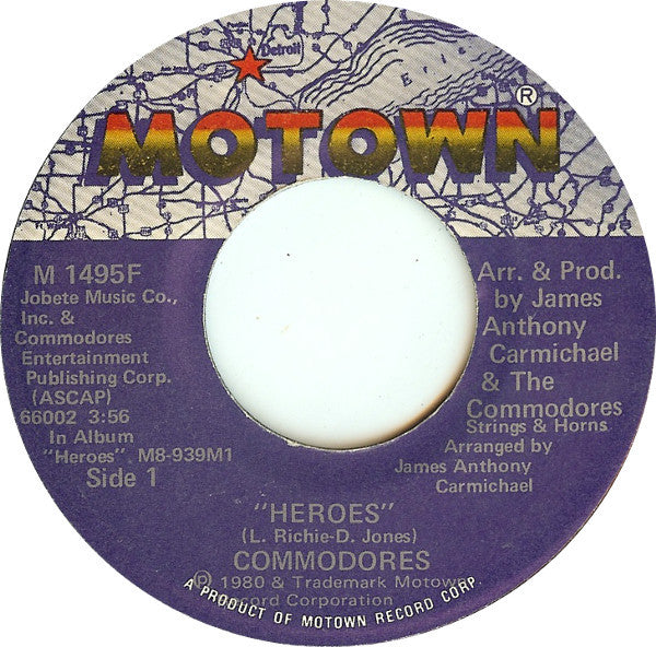 Commodores : Heroes (7")