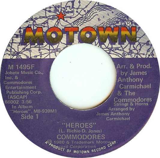 Commodores : Heroes (7")