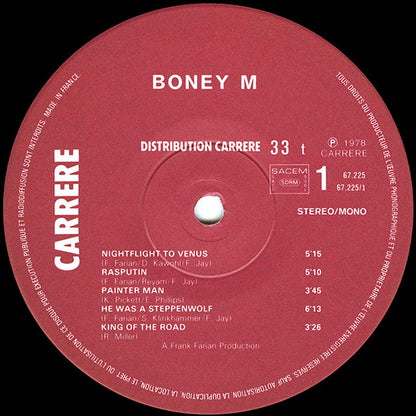 Boney M. : Nightflight To Venus (LP, Album, Gat)