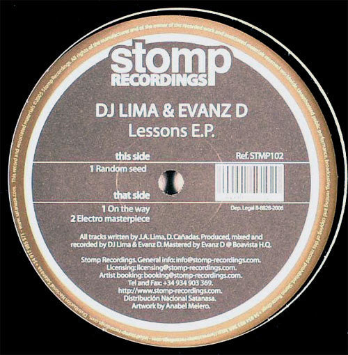 DJ Lima & Evanz D : Lessons E.P. (12", EP)