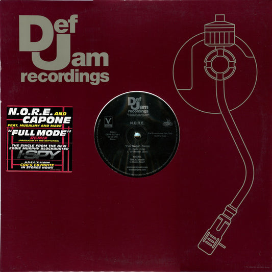 N.O.R.E. : Full Mode (Remix) (12", Promo)