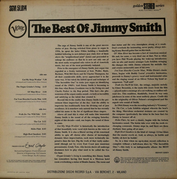 Jimmy Smith : The Best Of Jimmy Smith (LP, Comp)