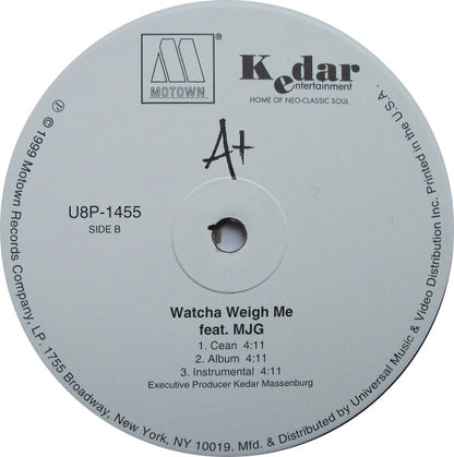 A+ : It's On You / Watcha Weigh Me (12")