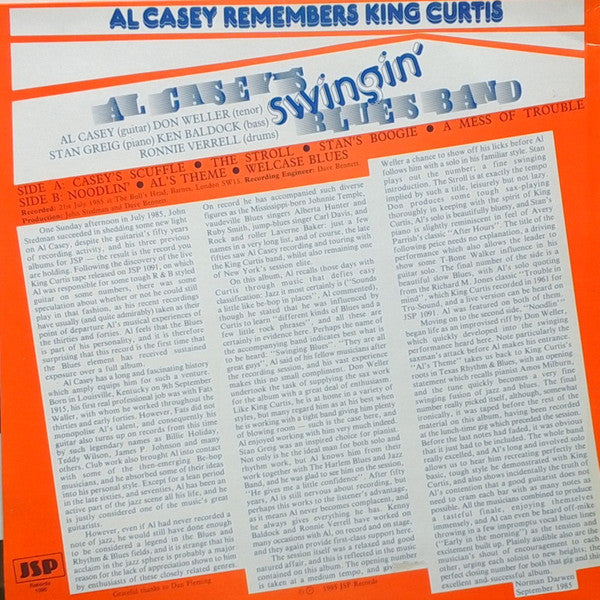Al Casey - Al Casey Remembers King Curtis (LP)