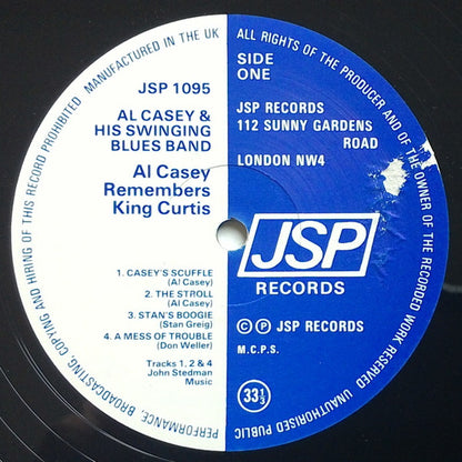 Al Casey - Al Casey Remembers King Curtis (LP)