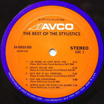 The Stylistics - The Best Of The Stylistics (LP, Comp, Mon)