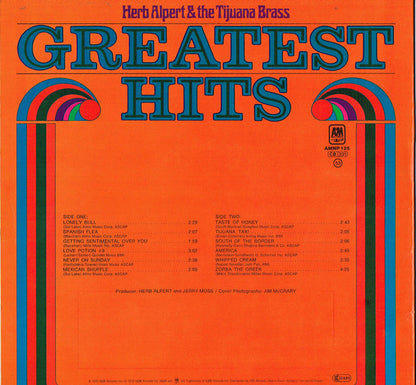 Herb Alpert & The Tijuana Brass : Greatest Hits (LP, Comp, RE)