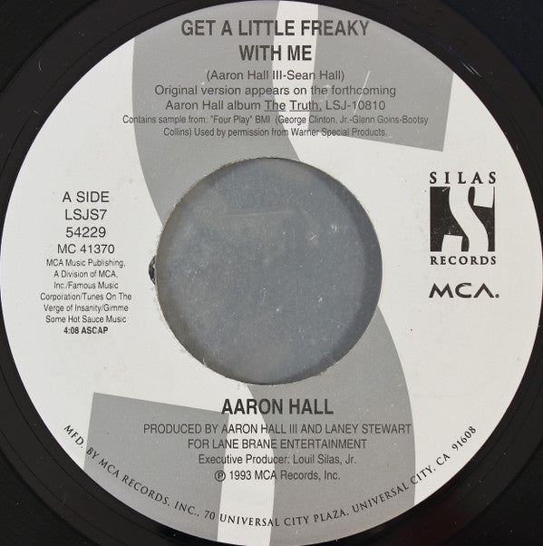 Aaron Hall : Get A Little Freaky With Me (7", Single)