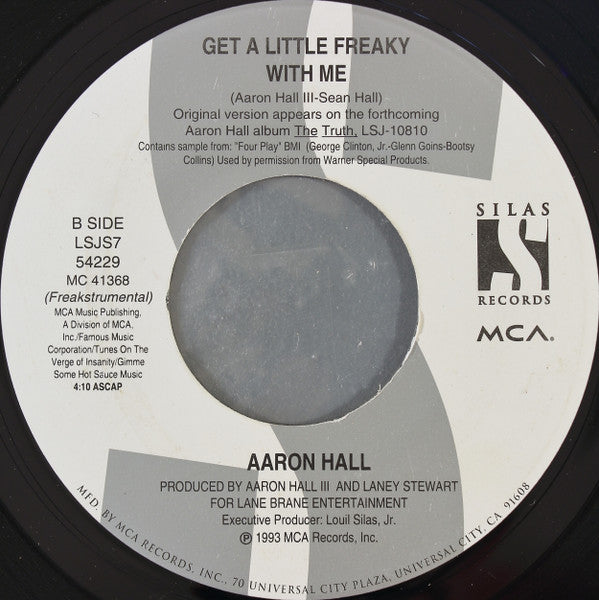 Aaron Hall : Get A Little Freaky With Me (7", Single)