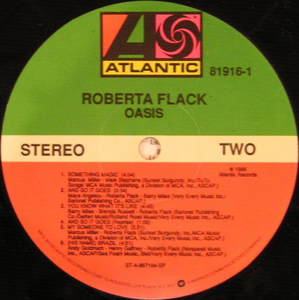 Roberta Flack - Oasis (LP, Album, SP )