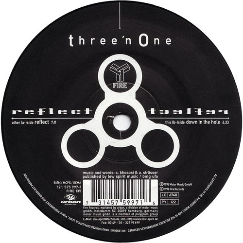 Three'n One* - Reflect (12", Single)