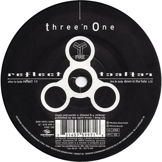 Three'n One* - Reflect (12", Single)