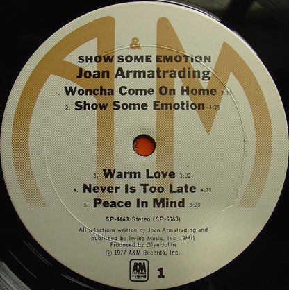 Joan Armatrading - Show Some Emotion (LP, Album, Ter)