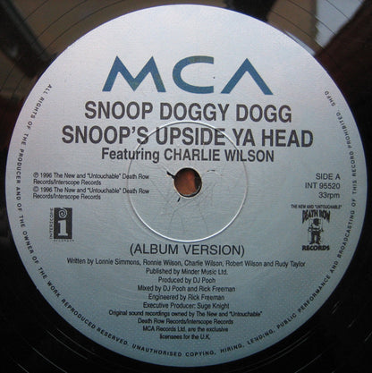 Snoop Dogg Featuring Charlie Wilson : Snoop's Upside Ya Head (12")