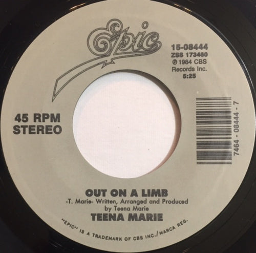 Teena Marie : Out On A Limb / Lovergirl (7")