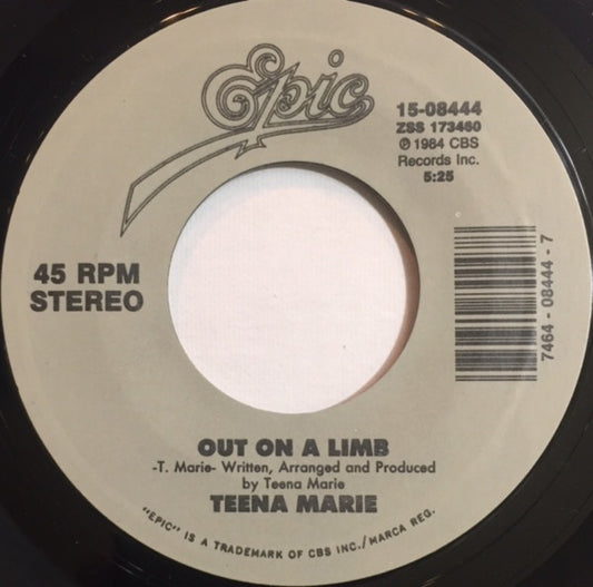 Teena Marie : Out On A Limb / Lovergirl (7")