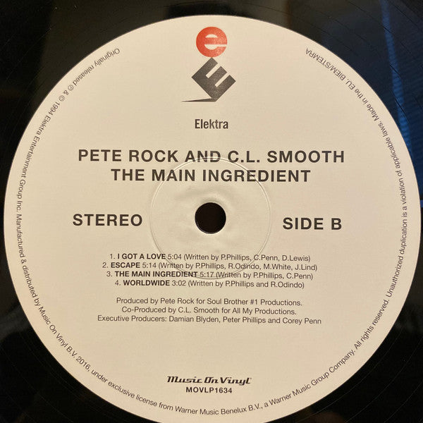 Pete Rock & C.L. Smooth - The Main Ingredient (2xLP, Album, RE, 180)