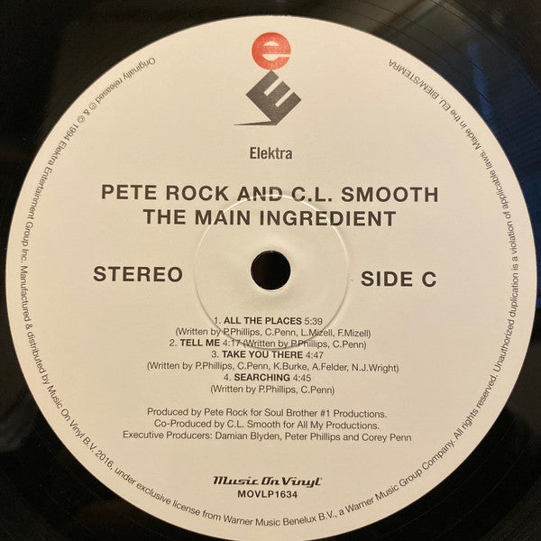 Pete Rock & C.L. Smooth - The Main Ingredient (2xLP, Album, RE, 180)