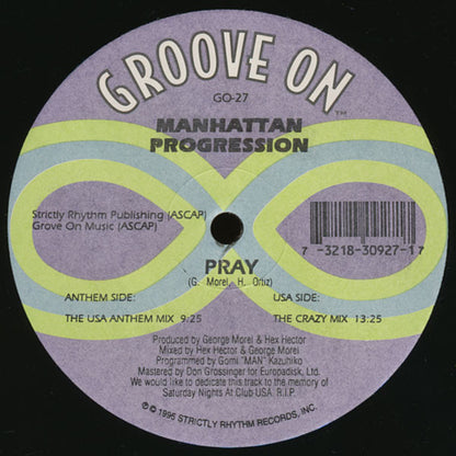 Manhattan Progression : Pray (12")