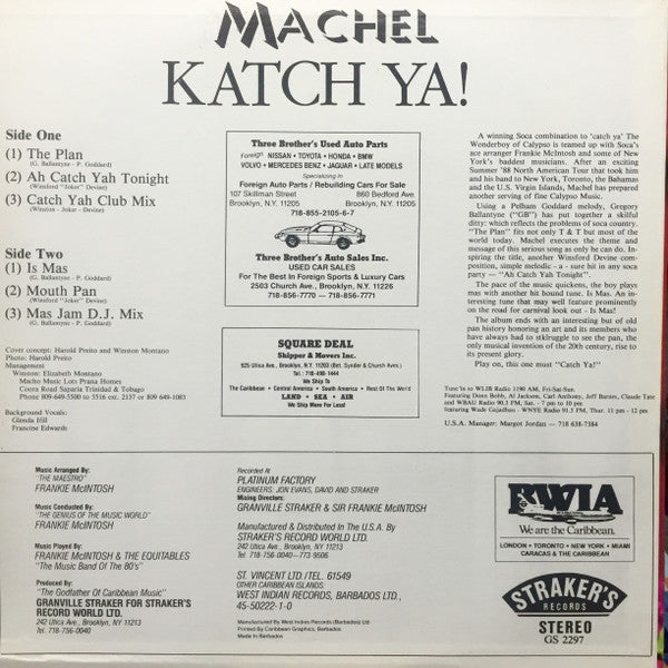 Machel* : Katch Ya! (LP, Album)