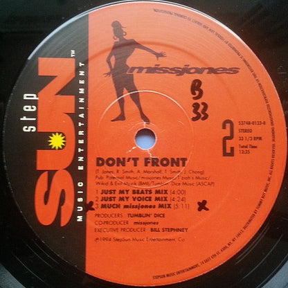 missjones* - Don't Front (12", Single)