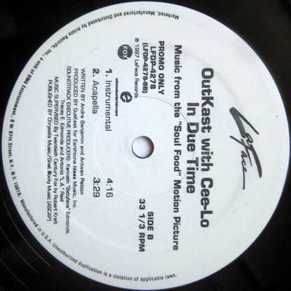 OutKast With Cee-Lo : In Due Time (12", Promo)