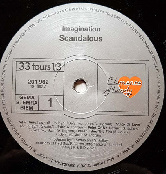Imagination : Scandalous (LP)