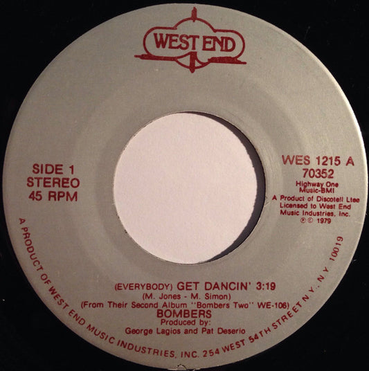 Bombers : (Everybody) Get Dancin' (7", Single)