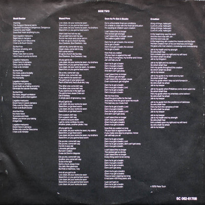 Peter Tosh : Bush Doctor (LP, Album)