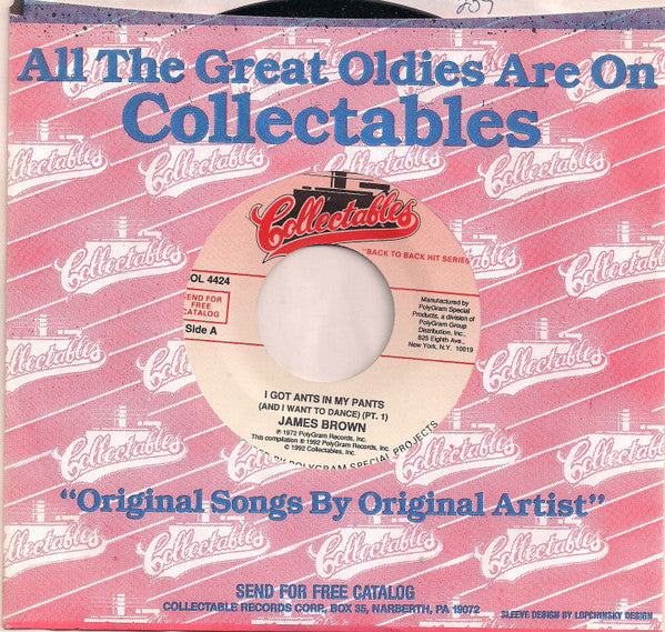 James Brown : I Got Ants In My Pants (And I Want To Dance) (7", RE)
