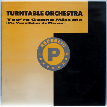 Turntable Orchestra - You're Gonna Miss Me = Me Vas A Echar De Menos (12")