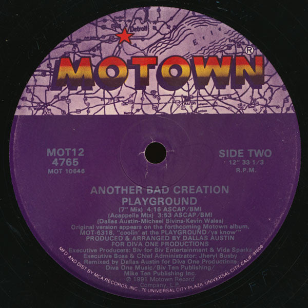 Another Bad Creation - Playground (12", Single)