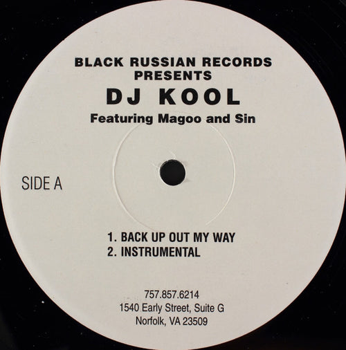 DJ Kool Featuring Magoo (3) And Sin (4) / Hollywood (19) Featuring Saso (3) : Back Up Out My Way / Bounce (12")